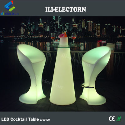 Taper vorm plastic led tafel gloeiende cocktail tafel