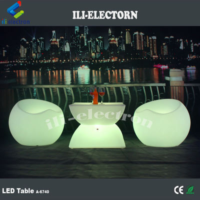 lichtgevende LED bartafel geleid plastic hotel salontafel