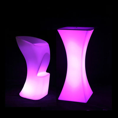 Vierkante LED licht cocktail tafel verlicht waterdicht voor bruiloft