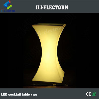 Vierkante LED licht cocktail tafel verlicht waterdicht voor bruiloft