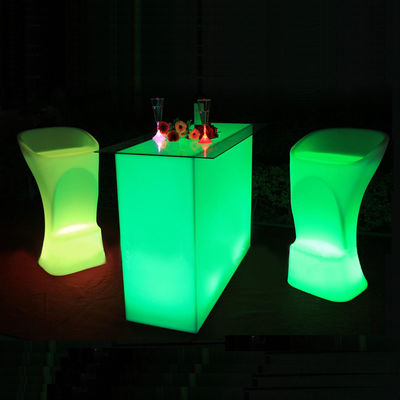 Verlichte verlichte cocktail tafels, LED verlichte tafels voor nachtclub lounge