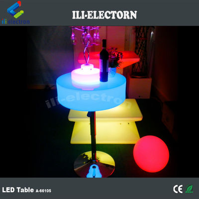 Plastic LED Light Cocktail Table, Light Up Bar Table 16 kleuren veranderen OEM