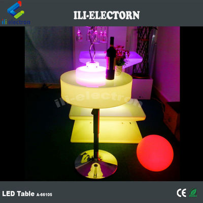 Plastic LED Light Cocktail Table, Light Up Bar Table 16 kleuren veranderen OEM