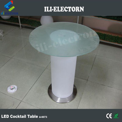 glazen tafeltop verlicht bartafel led cocktailtafel