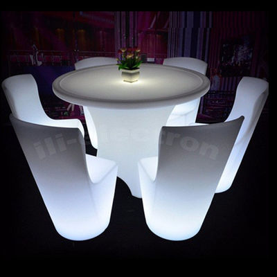 Moderne ronde restaurant verlichte LED dinertafel