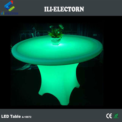 Moderne ronde restaurant verlichte LED dinertafel