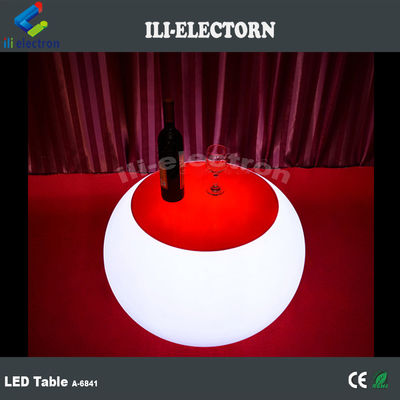 Oplaadbaar plastic Verlicht geleid ronde salontafel