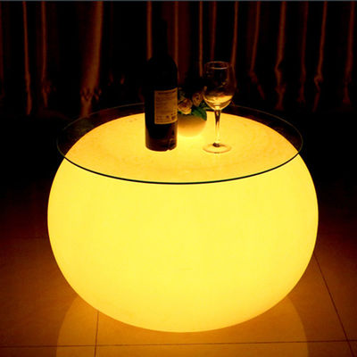 Moderne commerciële LED verlichte cocktail tafel met oplaadbare lithiumbatterie