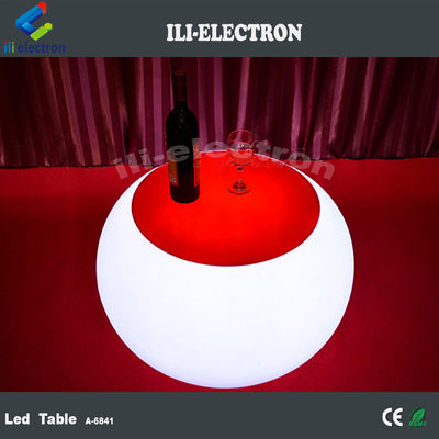 Moderne commerciële LED verlichte cocktail tafel met oplaadbare lithiumbatterie