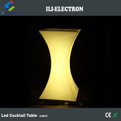 Outdoor oplaadbare LED-meubilair Glaskoffietafel