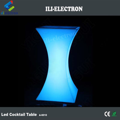 Outdoor oplaadbare LED-meubilair Glaskoffietafel