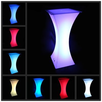 Huwelijkslampende LED-tafel, receptie, LED-verlichte tafel
