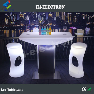 Outdoor&amp;Indoor Kleurveranderende Plastic Square LED Eettafel