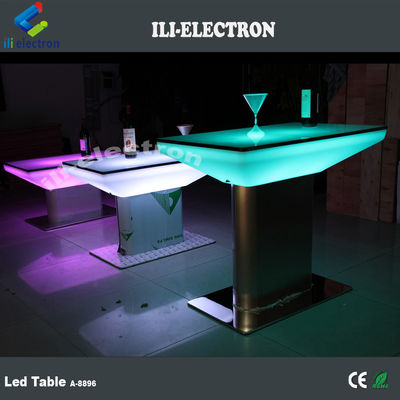 Outdoor&amp;Indoor Kleurveranderende Plastic Square LED Eettafel