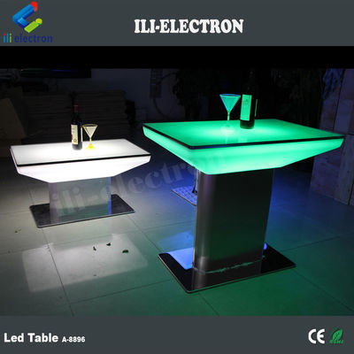 Outdoor&amp;Indoor Kleurveranderende Plastic Square LED Eettafel