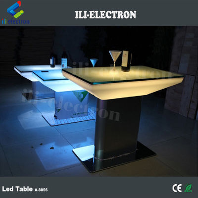 Outdoor&amp;Indoor Kleurveranderende Plastic Square LED Eettafel