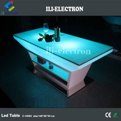 Bartafel/loungetafel/woningtafel van PE-plastiek met LED-glans
