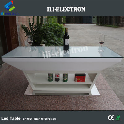 Bartafel/loungetafel/woningtafel van PE-plastiek met LED-glans