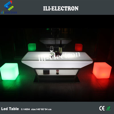Bartafel/loungetafel/woningtafel van PE-plastiek met LED-glans