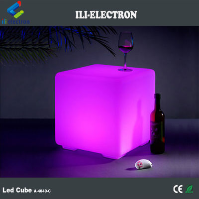 PE-materiaal LED-cubuszit voor decoratieve led-cubustafel