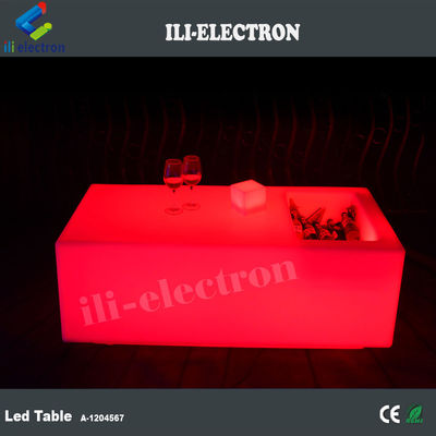 Batterij KTV Nachtclub Barmeubelen Verlicht Plastic LED Pub Tafel