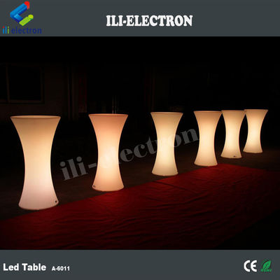 commercieel gebruikte plastic led cocktail tafel