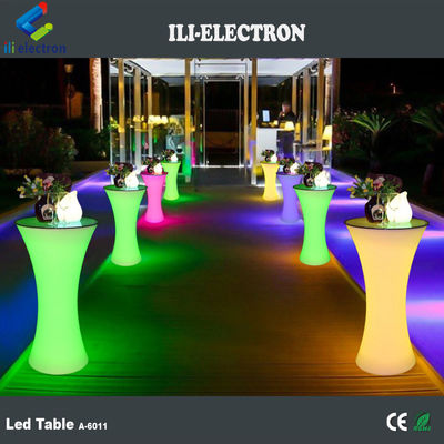 commercieel gebruikte plastic led pub tafels