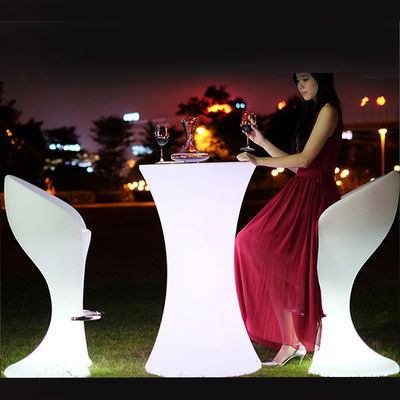 Gebruikt binnen- en buitenruimte High Top LED bistro tafel