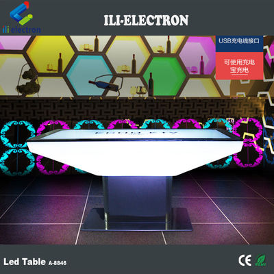 Commerciële vierkant gloeiende bar tafel RGB afstandsbediening met CE-certificering
