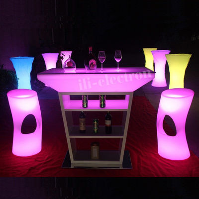 Kleurveranderende RGB verlichte gloeiende tafel 80000 uur batterijduur