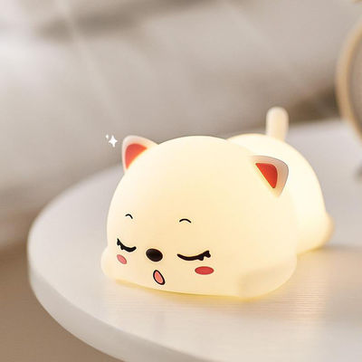 Hoge kwaliteit schattig Silicone tafellamp Custom Tap Control Silicone nachtlicht voor kinderen