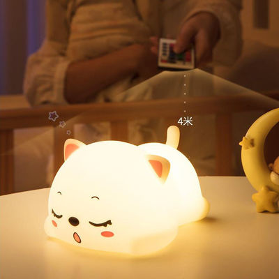 Hoge kwaliteit schattig Silicone tafellamp Custom Tap Control Silicone nachtlicht voor kinderen