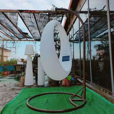 Zonne-oplaadplaat van kunststof Patio Swing Seat 16 kleuren veranderen
