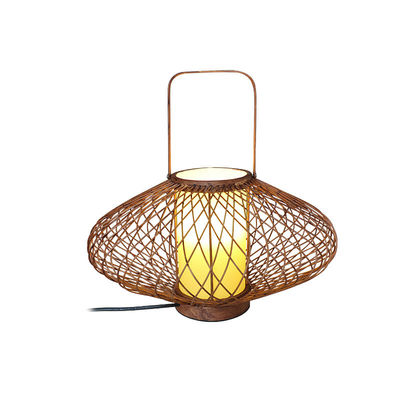 3500K Warm White Rattan Bamboe Tafellamp Voor Slaapkamer Switch Control