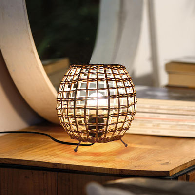 kleine creatieve rotan bal tafellamp rotan kunst rotan geweven slaapkamer decoratieve tafellamp