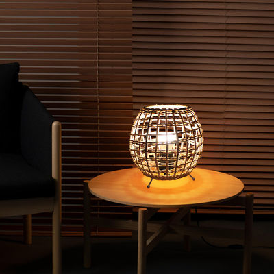 kleine creatieve rotan bal tafellamp rotan kunst rotan geweven slaapkamer decoratieve tafellamp