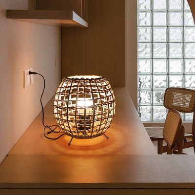 kleine creatieve rotan bal tafellamp rotan kunst rotan geweven slaapkamer decoratieve tafellamp