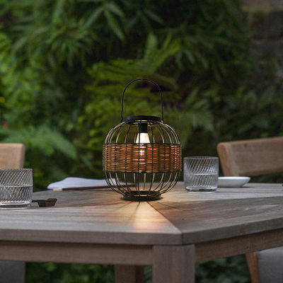 Waterdichte buitenlampen van rotan voor balkon en tuin