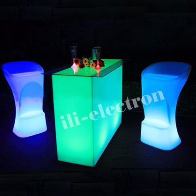 Verlichte verlichte cocktail tafels, LED verlichte tafels voor nachtclub lounge