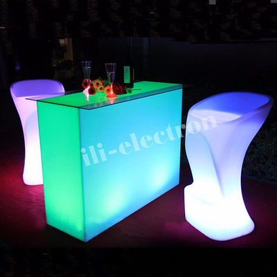 Verlichte verlichte cocktail tafels, LED verlichte tafels voor nachtclub lounge