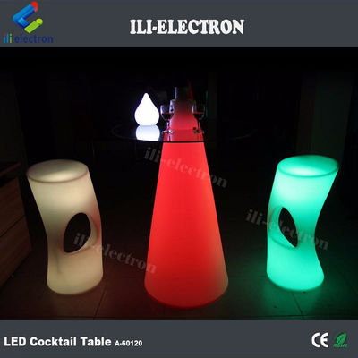 Kleurrijke LED-verlichting Cocktail tafels oplaadbaar voor feest