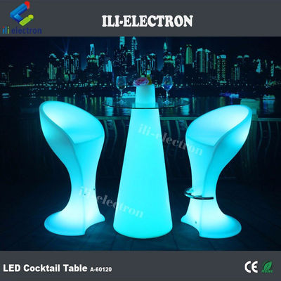 Kleurrijke LED-verlichting Cocktail tafels oplaadbaar voor feest