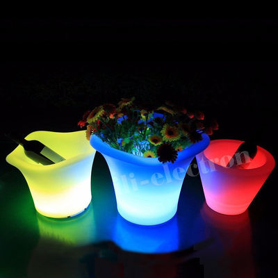 PE Plastic LED IJskist 16 kleuren wisselend met oplaadbare lithiumbatterie