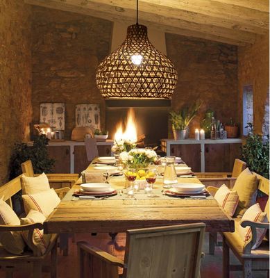 Wabi-Sabi Rattan kandelaar Art Lampen Handgeweven Rattan Laterne Voor Tuin