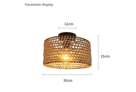 Industriële stijl Retro Gang Balkon Creatieve Persoonlijkheid Hanglamp Geweven Plafondlicht