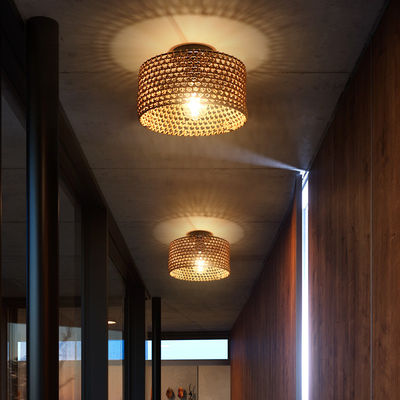 Industriële stijl Retro Gang Balkon Creatieve Persoonlijkheid Hanglamp Geweven Plafondlicht