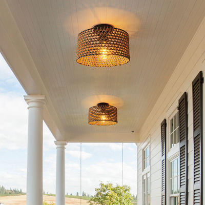 Industriële stijl Retro Gang Balkon Creatieve Persoonlijkheid Hanglamp Geweven Plafondlicht