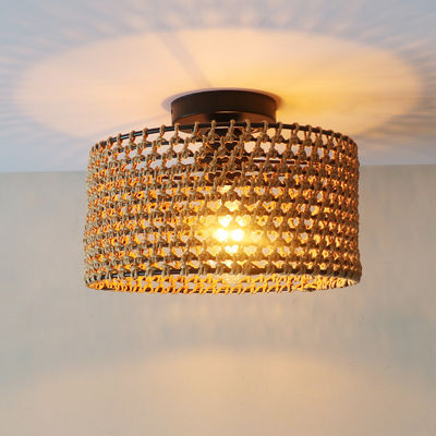 Industriële stijl Retro Gang Balkon Creatieve Persoonlijkheid Hanglamp Geweven Plafondlicht