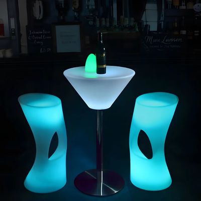Glowing LED Barmeubelen Verlichting Cocktail tafel en stoelen Verlicht Waterdicht LED Barmeubelen Led