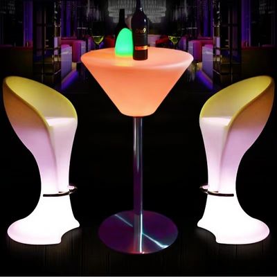 Handmatige afstandsbediening Adapter PE Plastic verlicht LED Cocktail tafel voor nachtclubs